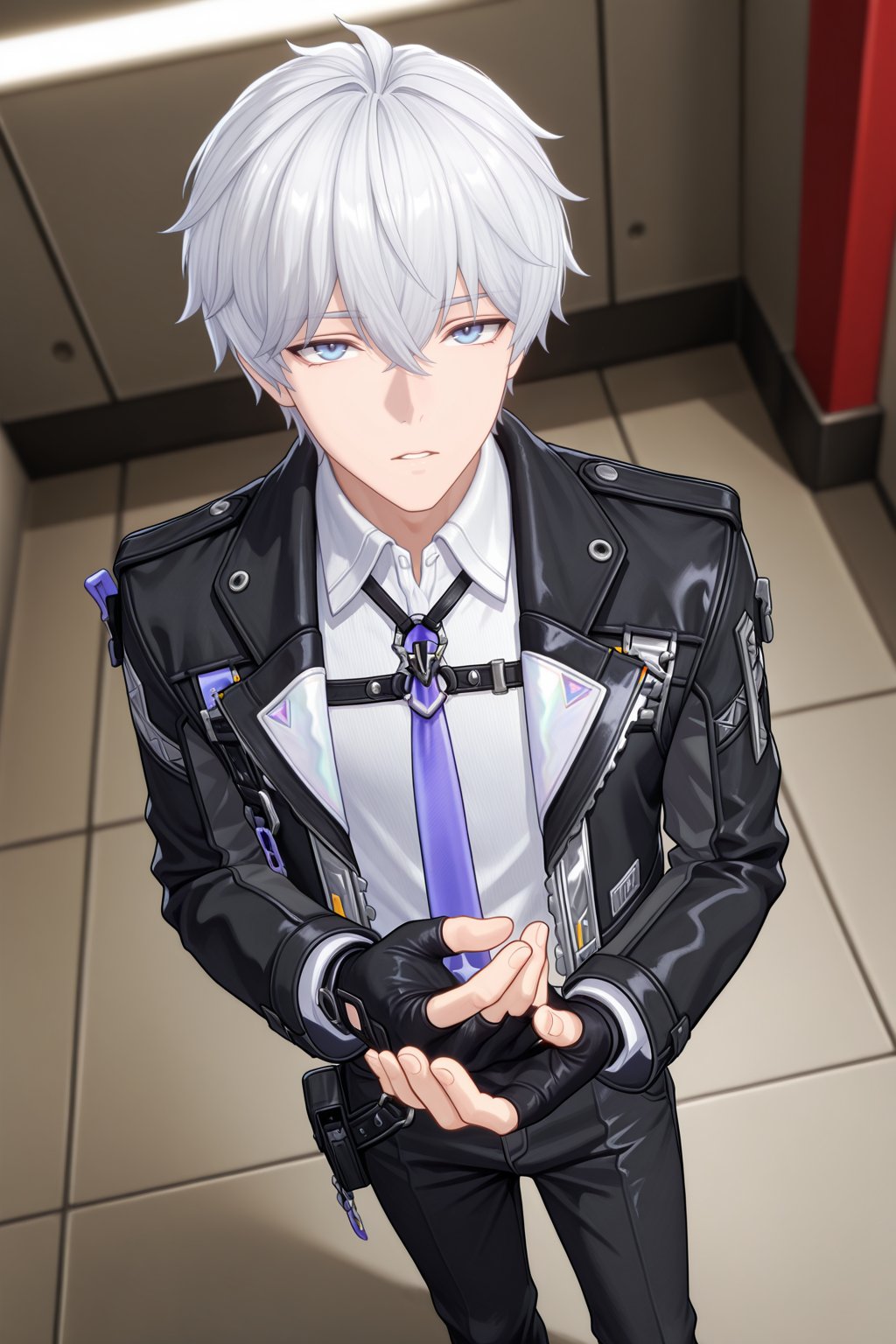 male focus,  1boy,  male esper zero \(nte\) by Lineko on Tensor.Art