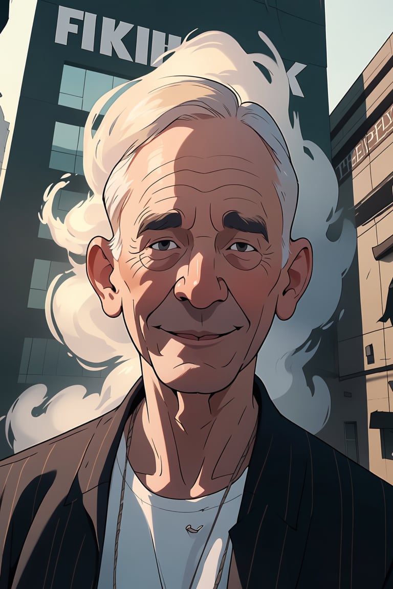 rtoon,  portrait of a very old man,  ethereal dreamy foggy by Oliver DR on Tensor.Art