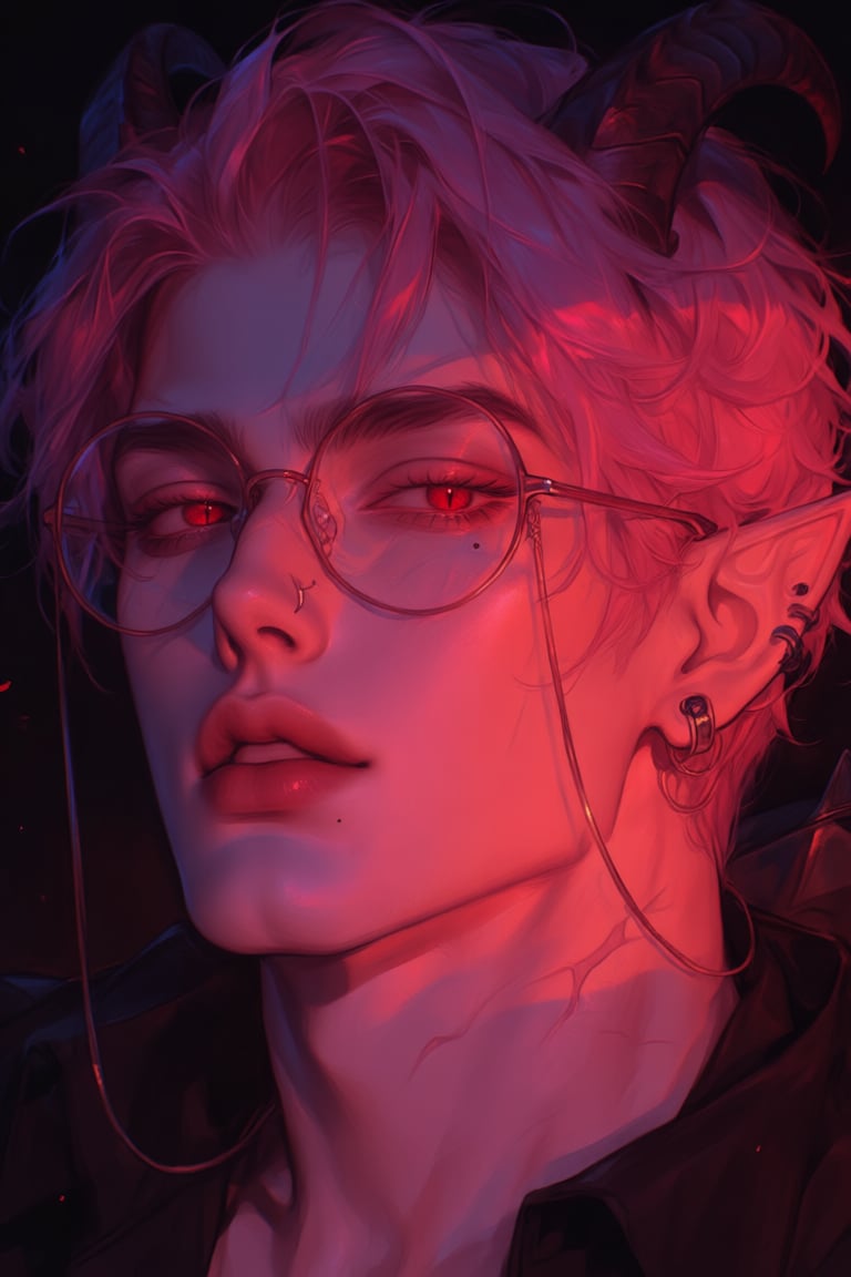 solo,  looking at viewer,  red eyes by PinkCotton 🎐 on Tensor.Art