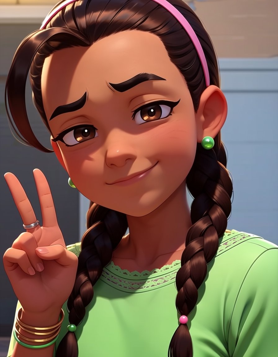alejandraow,  dark-skinned female,  brown hair by elderagent on Tensor.Art