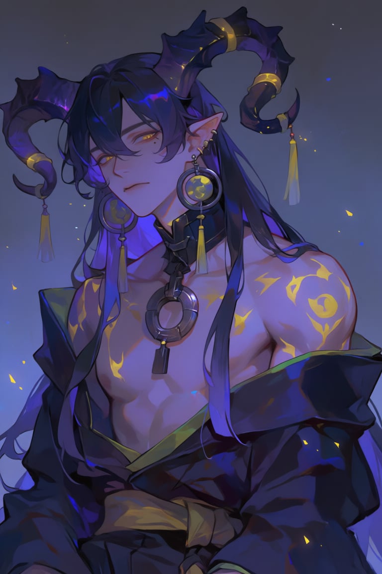 1boy,  yellow eyes,  slit pupils by PinkCotton 🎐 on Tensor.Art