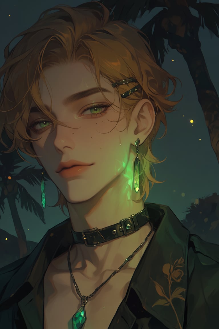 male,  short_golden_hair,  lime_green_eyes by PinkCotton 🎐 on Tensor.Art