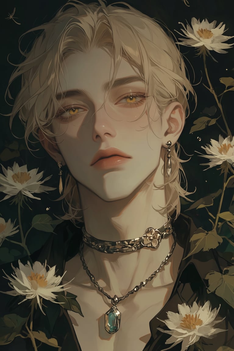male,  pale_blond_hair,  yellow_eyes by PinkCotton 🎐 on Tensor.Art
