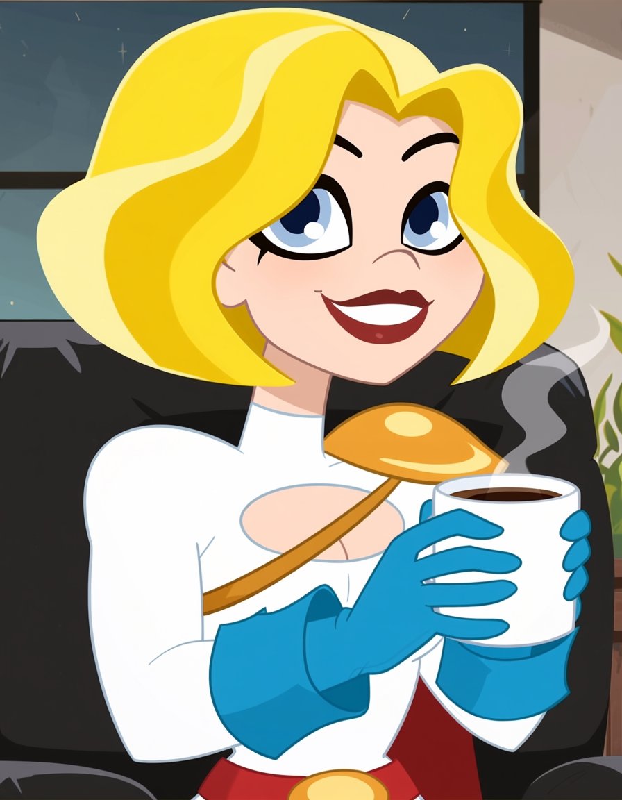 dcshgpowergirl,  style parody,  blonde hair by elderagent on Tensor.Art