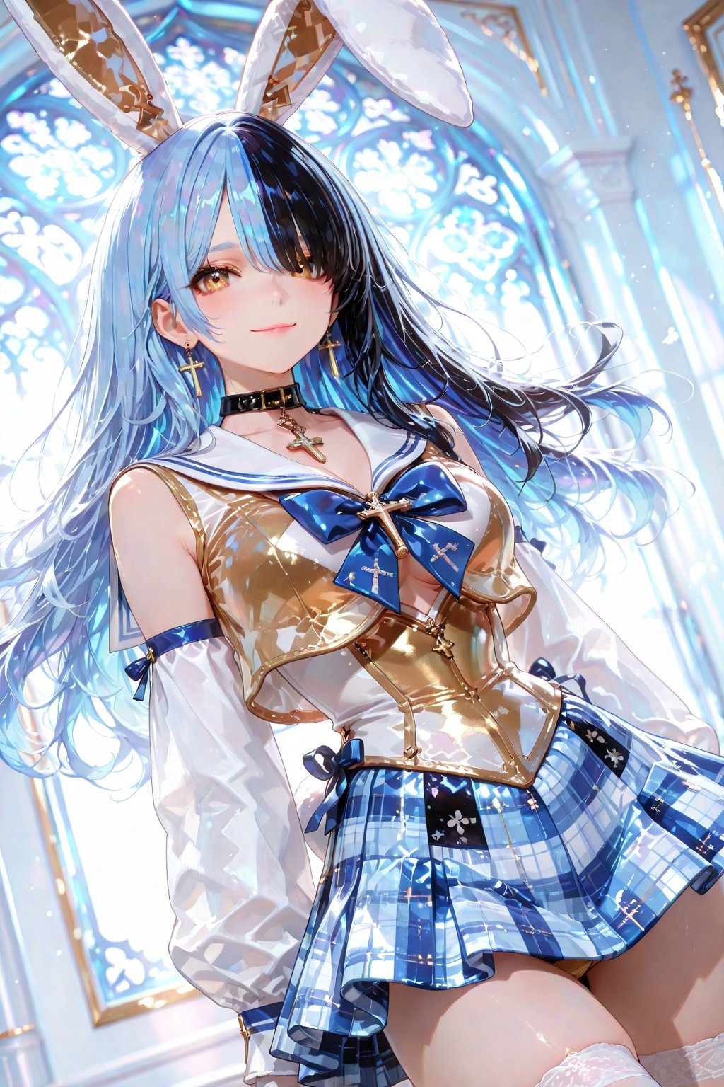 Yukino,  anime-style girl,  golden eyes by kagenari  on Tensor.Art