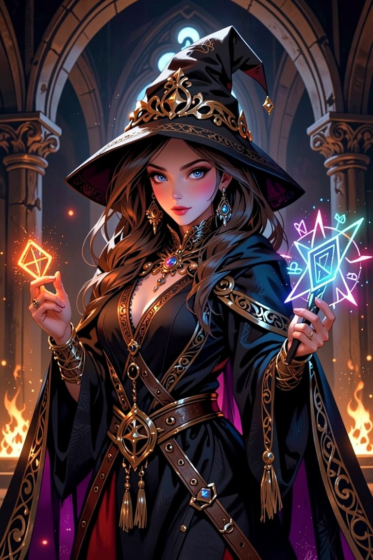 Witch,  luxurious,  rune by Izmys on Tensor.Art