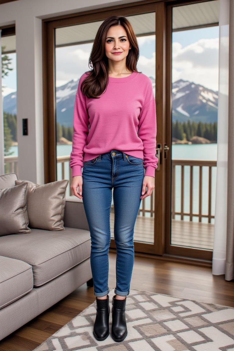 Full-body picture of a woman casually standing: 1girl,  age:35,  adult by Zero-Moralezz on Tensor.Art