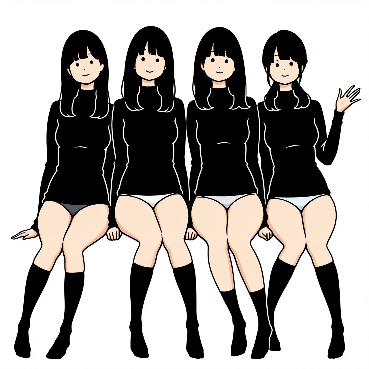 yutanpo,  3girls,  best quality by Tiger-liliiiy on Tensor.Art
