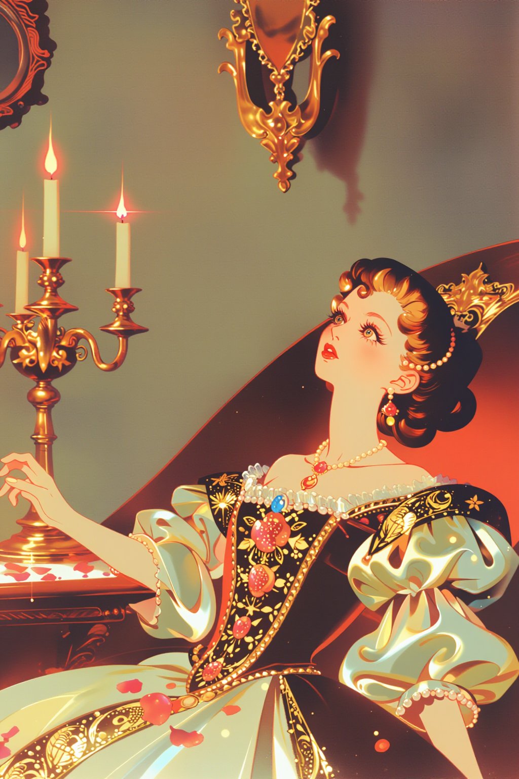 [003] THE VENETIAN COURTESAN — "La Cortigiana Veneziana" A breathtaking,  masterpiece cinematic gothic couture portrait,...