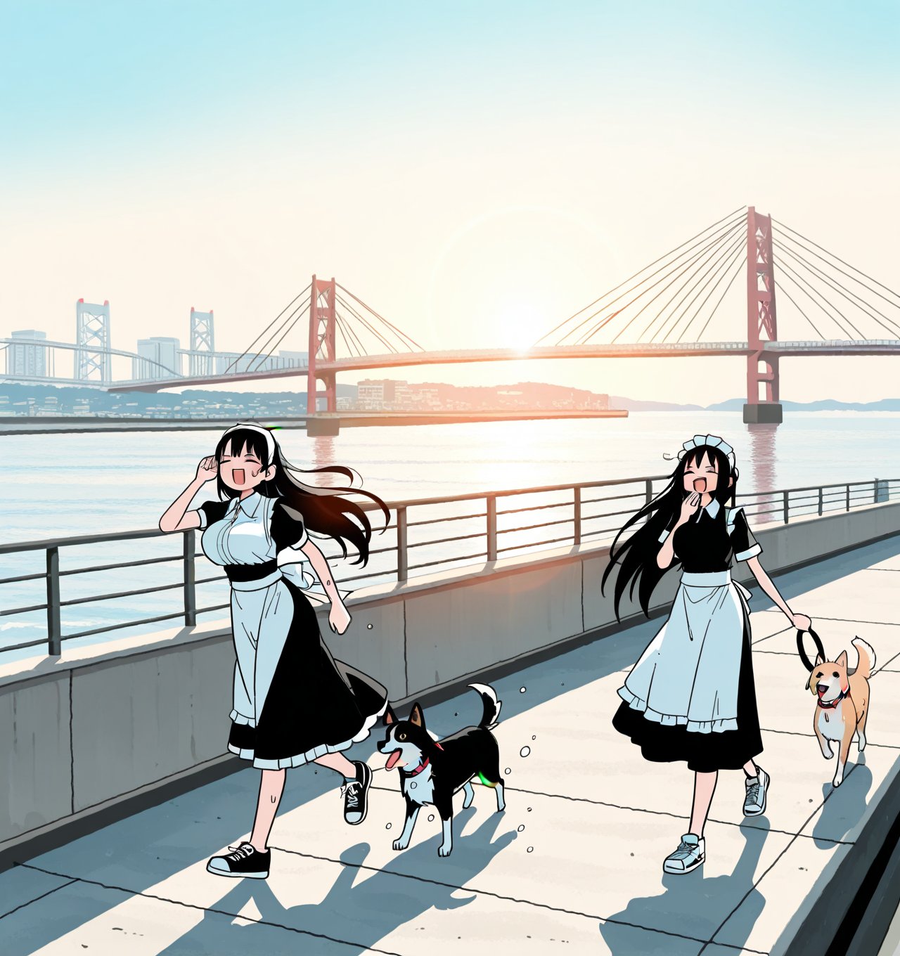 abtm,  2girls,  high school students by Tiger-liliiiy on Tensor.Art