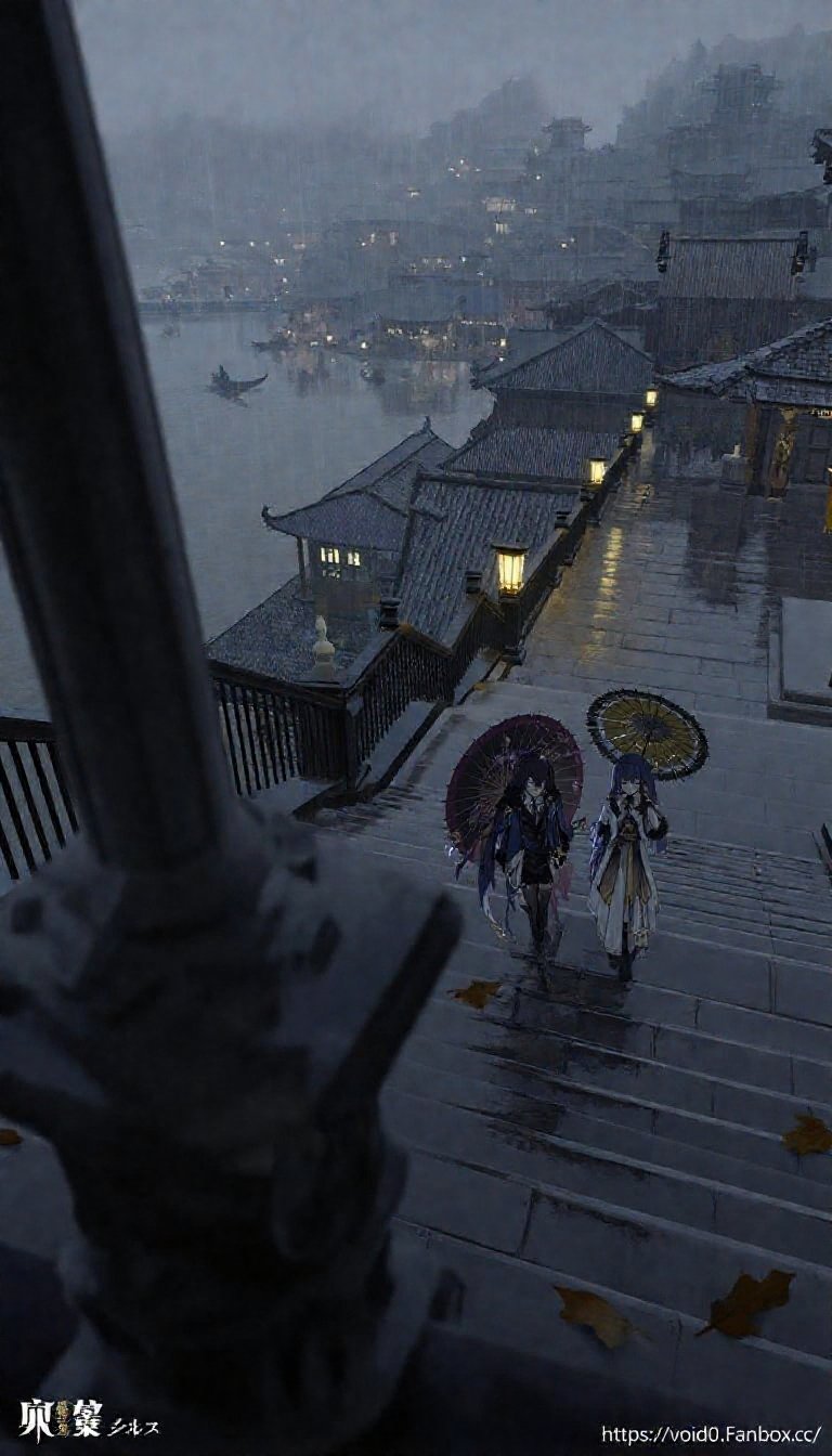 Oil-paper umbrella ,  holding umbrella ,  official art by Adcom on Tensor.Art
