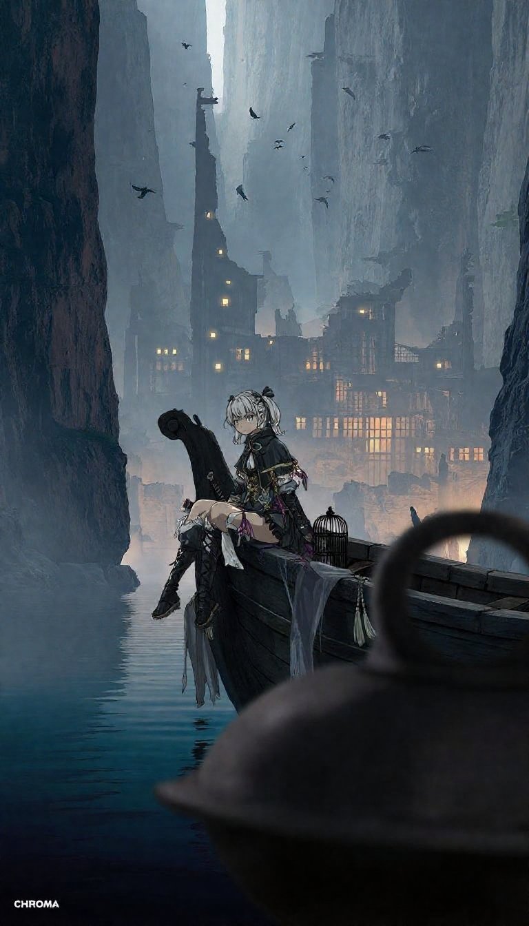 Scenery ,  copyright notice ,  watercraft by Adcom on Tensor.Art