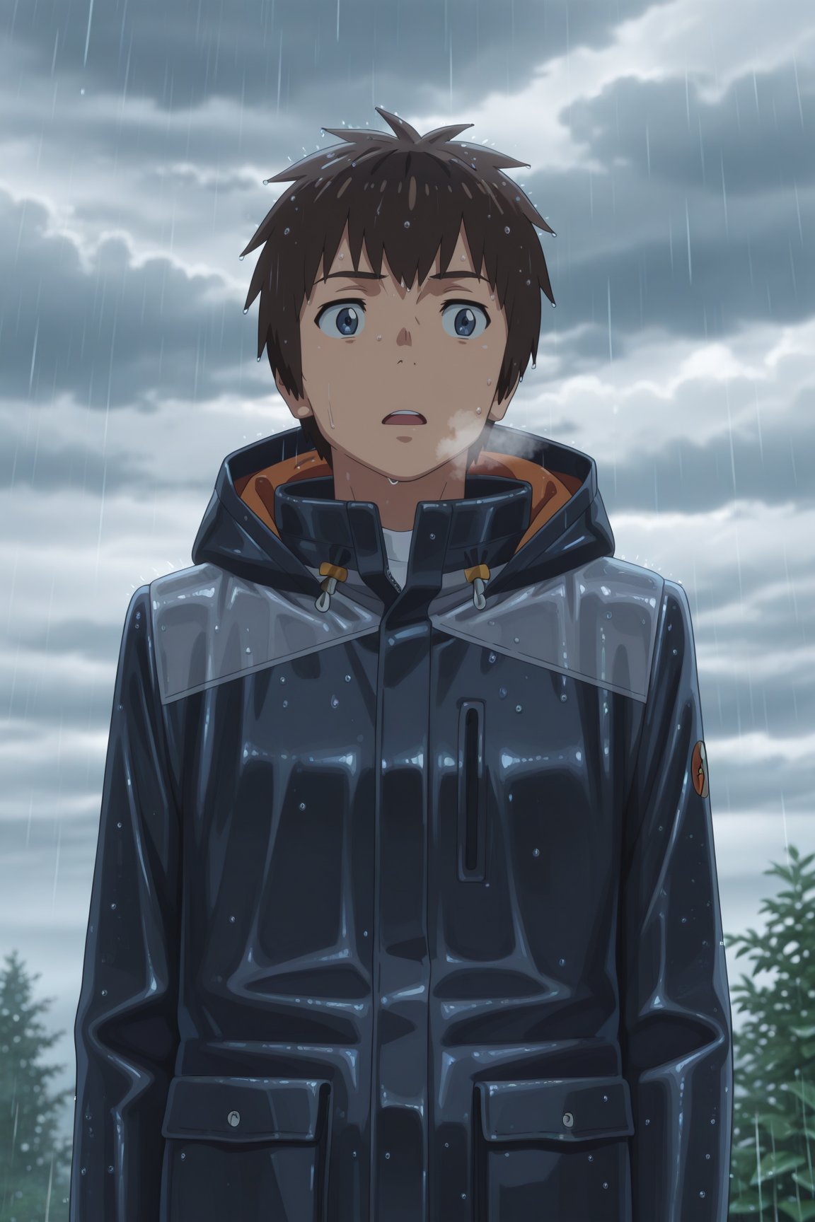 taki tachibana,  brown hair,  blue eyes by 25kkai on Tensor.Art