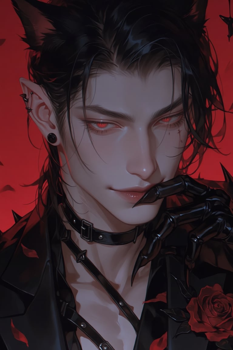 male,  bat_ears,  black_hair by PinkCotton 🎐 on Tensor.Art