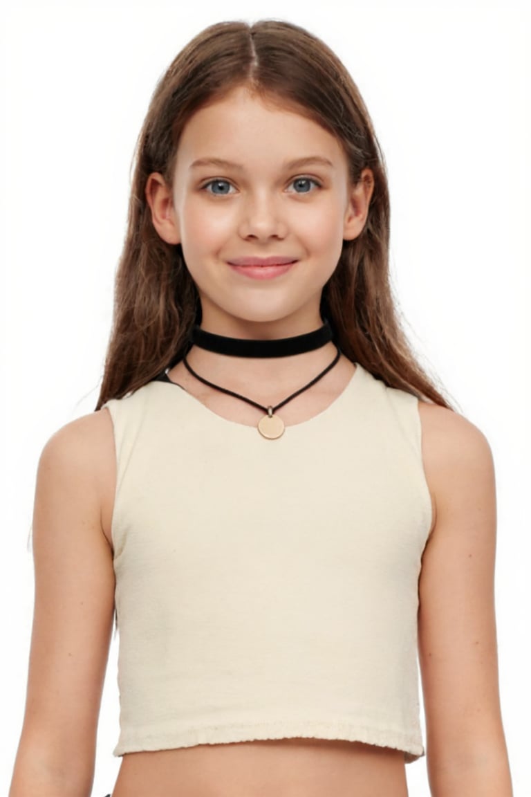 Portrait of smiling Mixxy. She is wearing a crop top and a choker. by turnbo on Tensor.Art