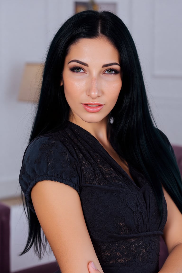 clea1,  lace shirt,  black hair by Adam on Tensor.Art