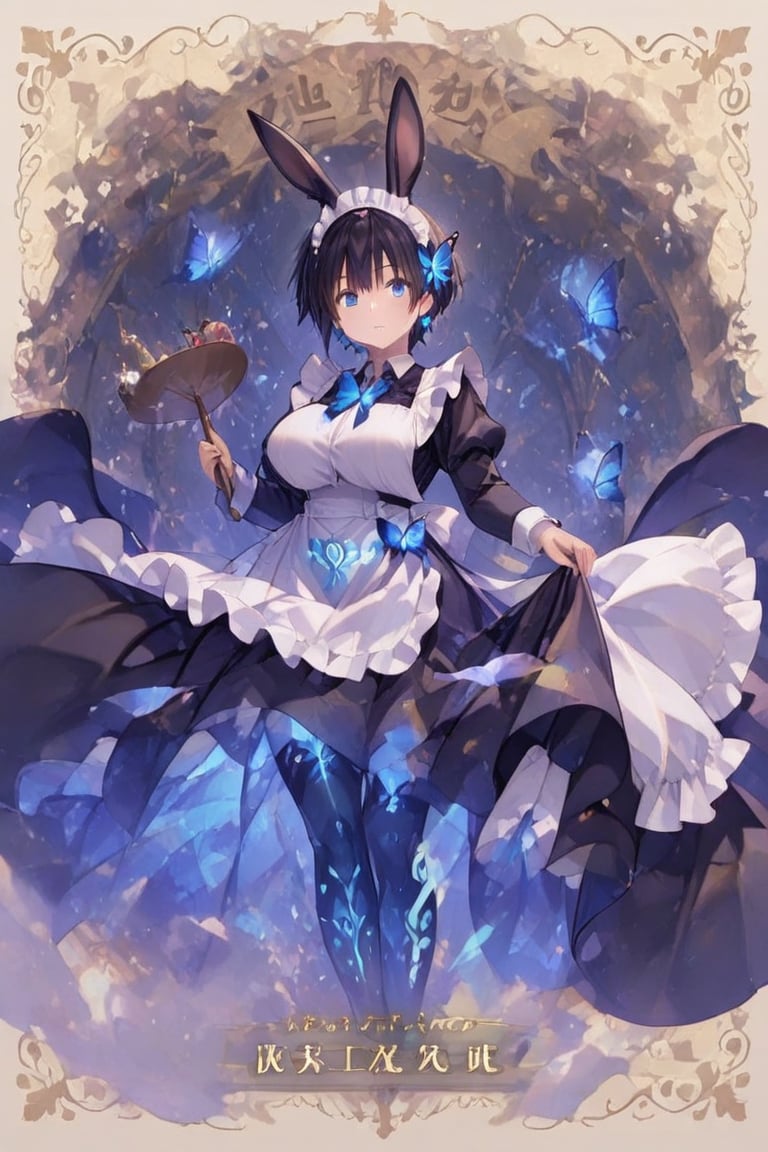 Long Skirt Maid,  Skirt & glowing markings,  Beautiful breasts by らび@kiyoka_succubus on Tensor.Art