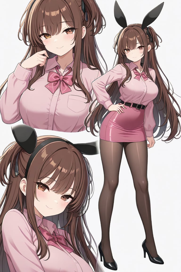 high heels,  Tight skirt,  black stockings by らび@kiyoka_succubus on Tensor.Art