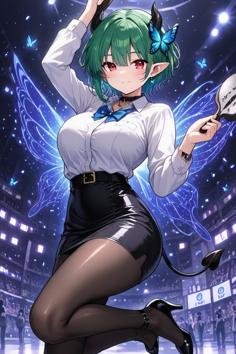 Tight skirt,  black stockings,  high heels by らび@kiyoka_succubus on Tensor.Art