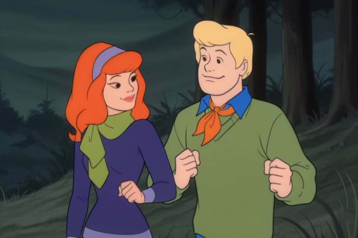 Classic Scooby-doo,  Daphne Blake,  Fred Jones by Oliver DR on Tensor.Art