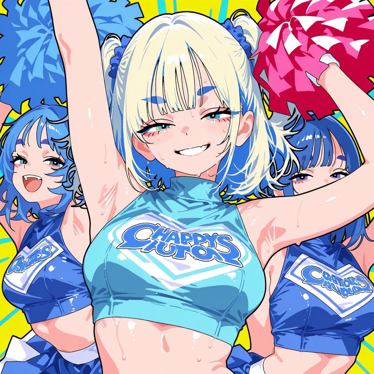minchi,  3girls,  simple drawing by Tiger-liliiiy on Tensor.Art