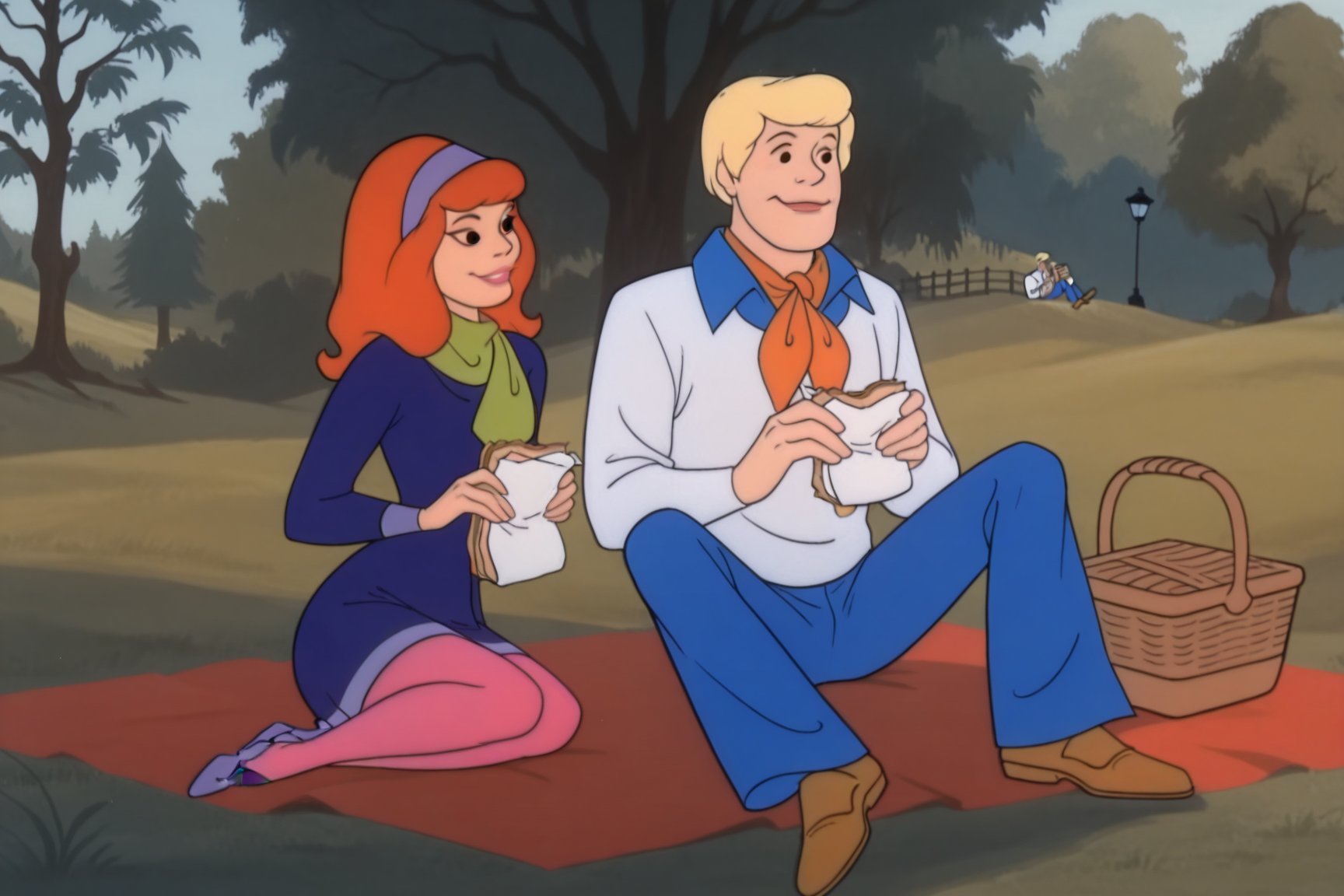 Classic Scooby-doo,  Daphne Blake,  Fred Jones by Oliver DR on Tensor.Art