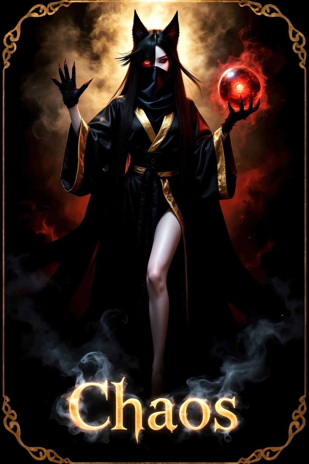 Top quality. Inspiration: Chinese mythology,  the Four Demons,  Chaos. Appearance: Chaos by newsans23 on Tensor.Art