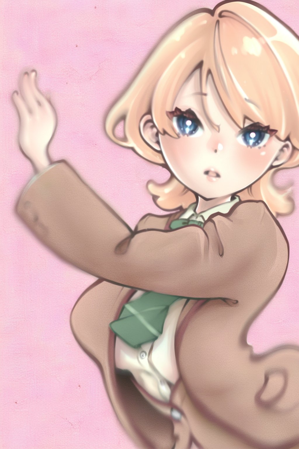 (TsubameArt),  depth of field,  1girl with blonde hair and blue eyes in a cute solo pose by MasteRaccoonMan on Tensor.Art