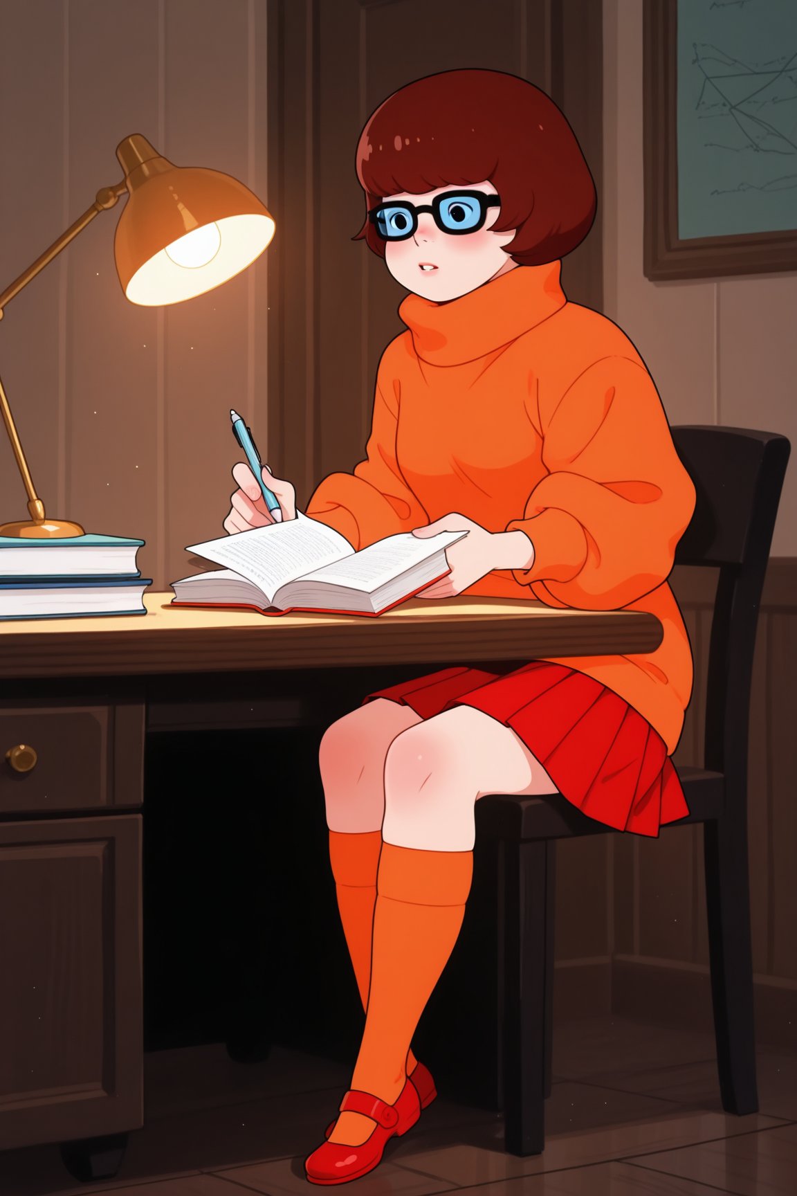 Classic Scooby-doo,  Velma Dinkley,  1girl by Oliver DR on Tensor.Art
