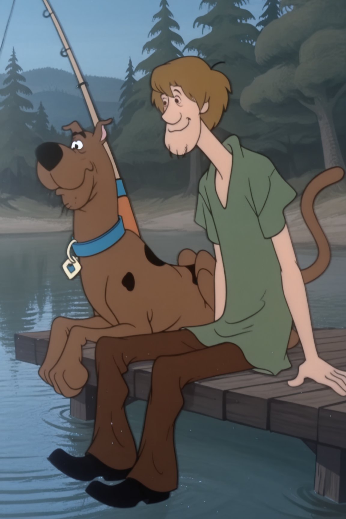 Classic Scooby-doo,  Shaggy Rogers,  Scooby-Doo by Oliver DR on Tensor.Art