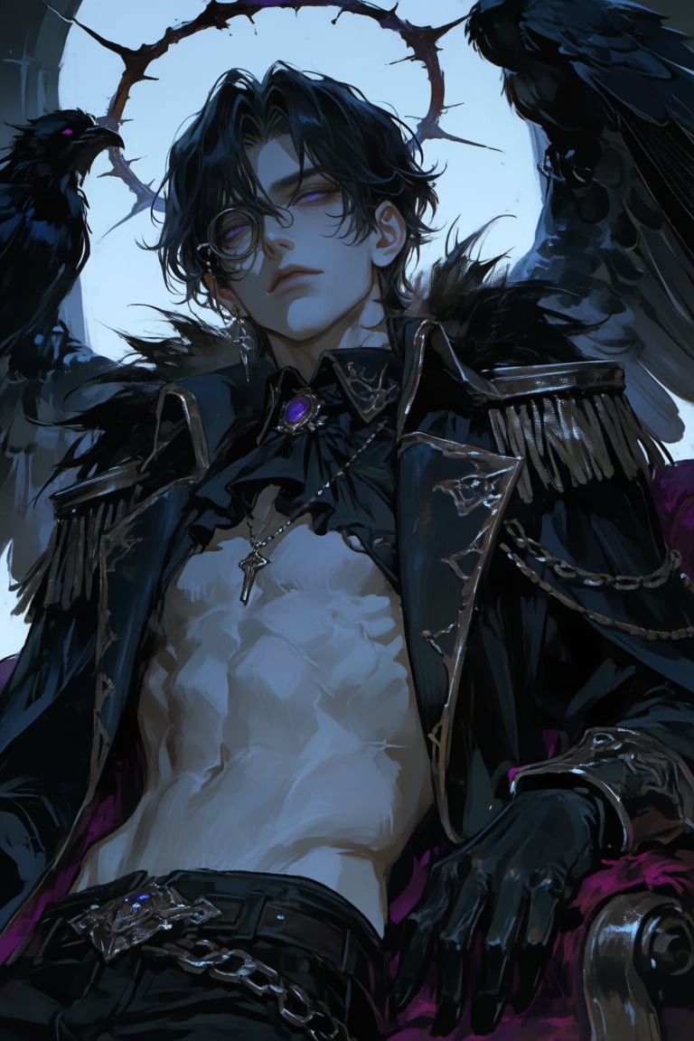 male,  raven_ears,  black_hair by PinkCotton 🎐 on Tensor.Art
