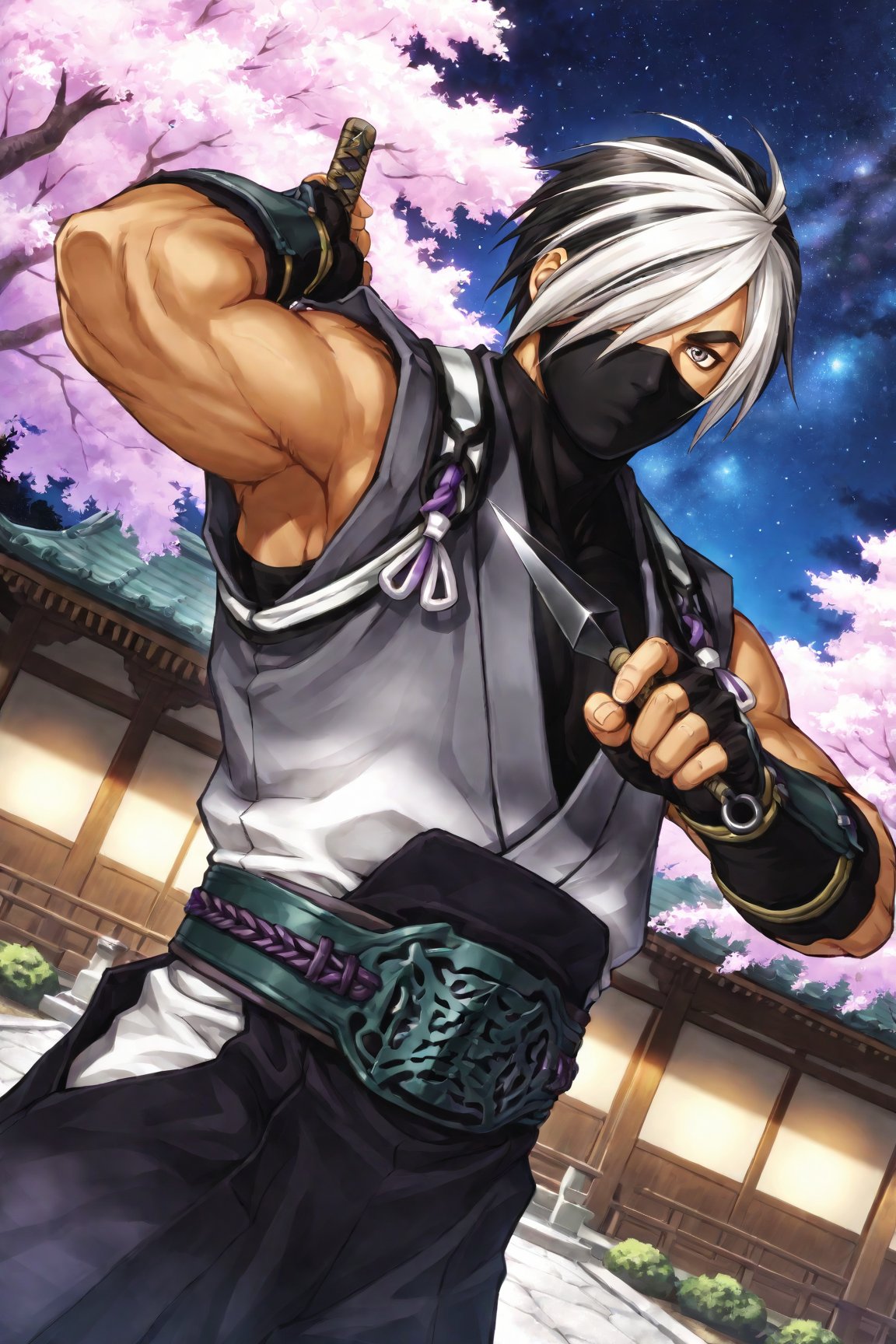 1boy,  Watari_s3,  black mask by Dowizar on Tensor.Art