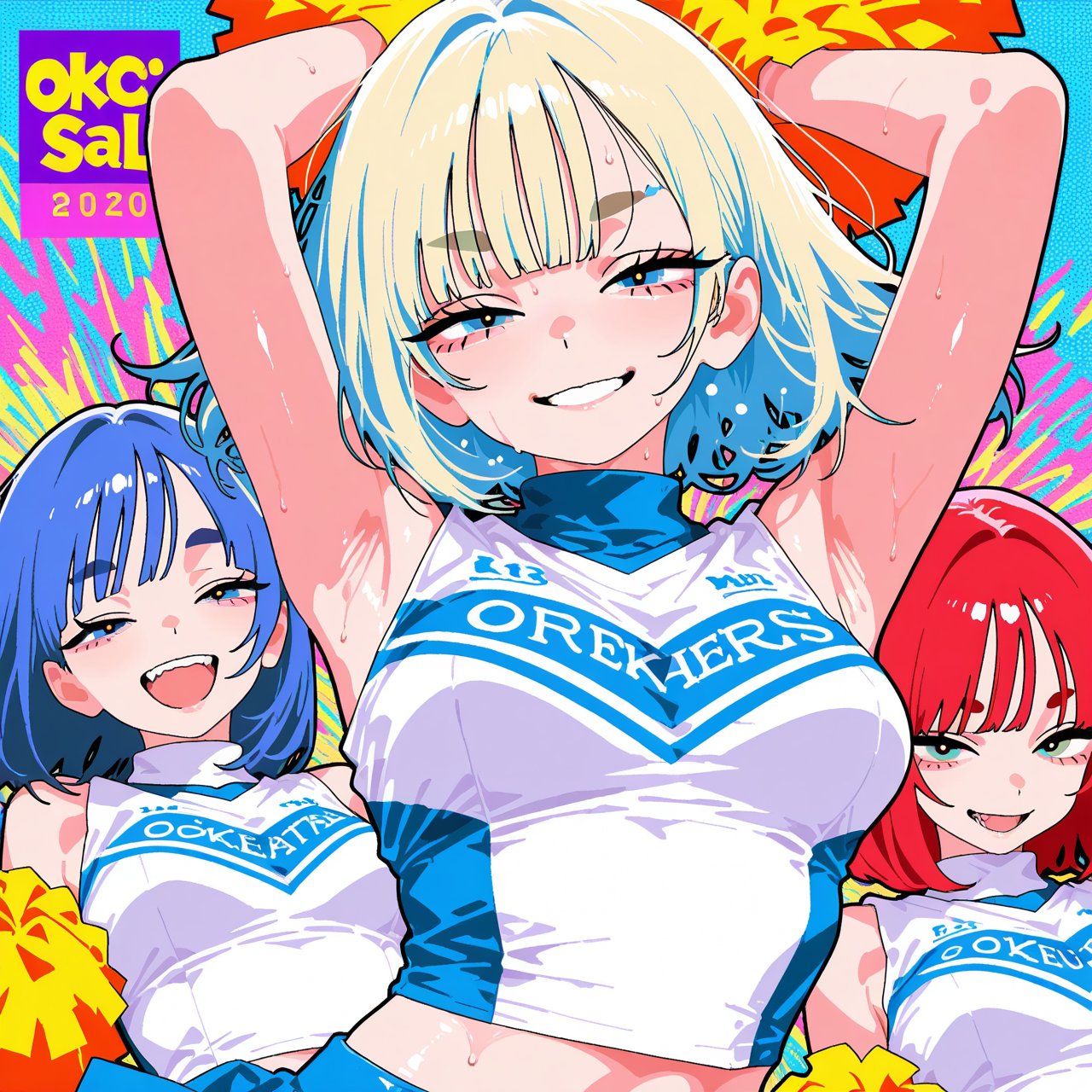 minchi,  3girls,  simple drawing by Tiger-liliiiy on Tensor.Art