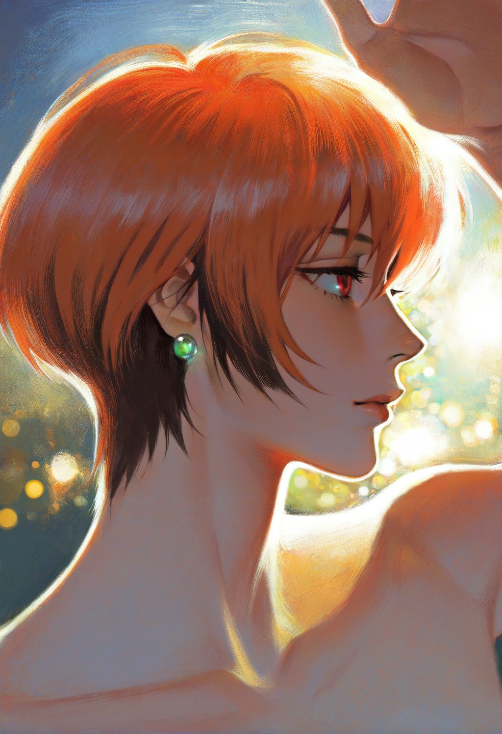1girl,  solo,  short hair by ❤︎ ·̩͙  郑艺云 on Tensor.Art