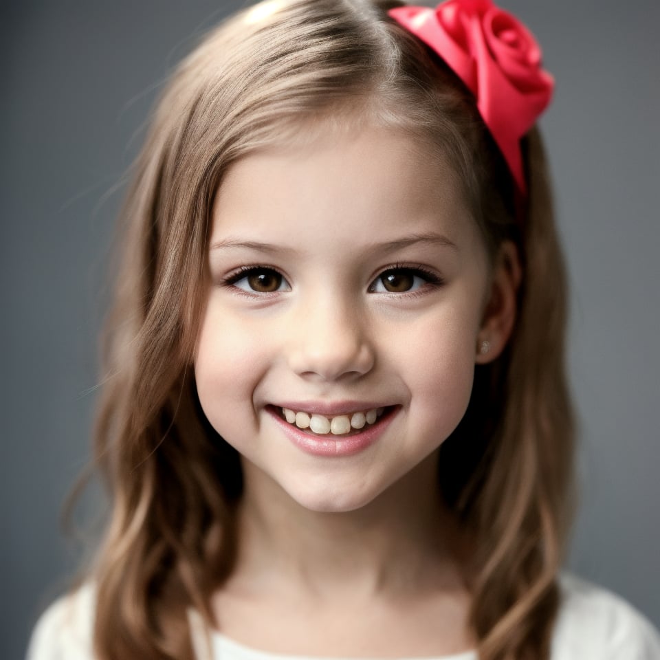 A headshot image of a happy little girl by TheWorkshopGuy™ on Tensor.Art