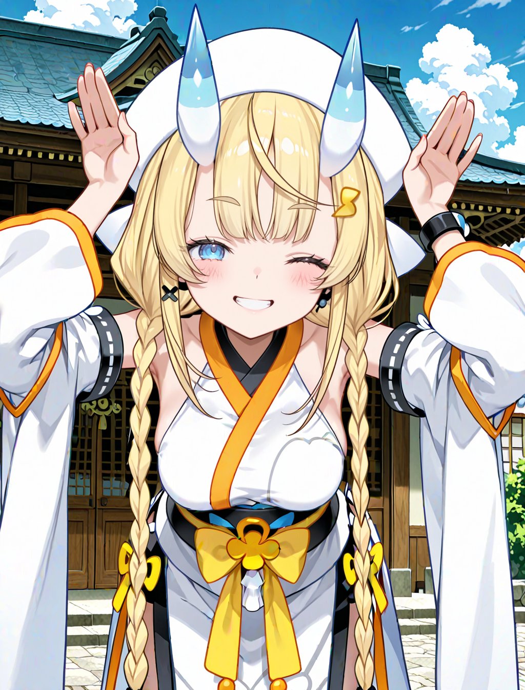 kadou_mikaru,  blonde,  yellow hair ornament by user_864208480699948080 on Tensor.Art
