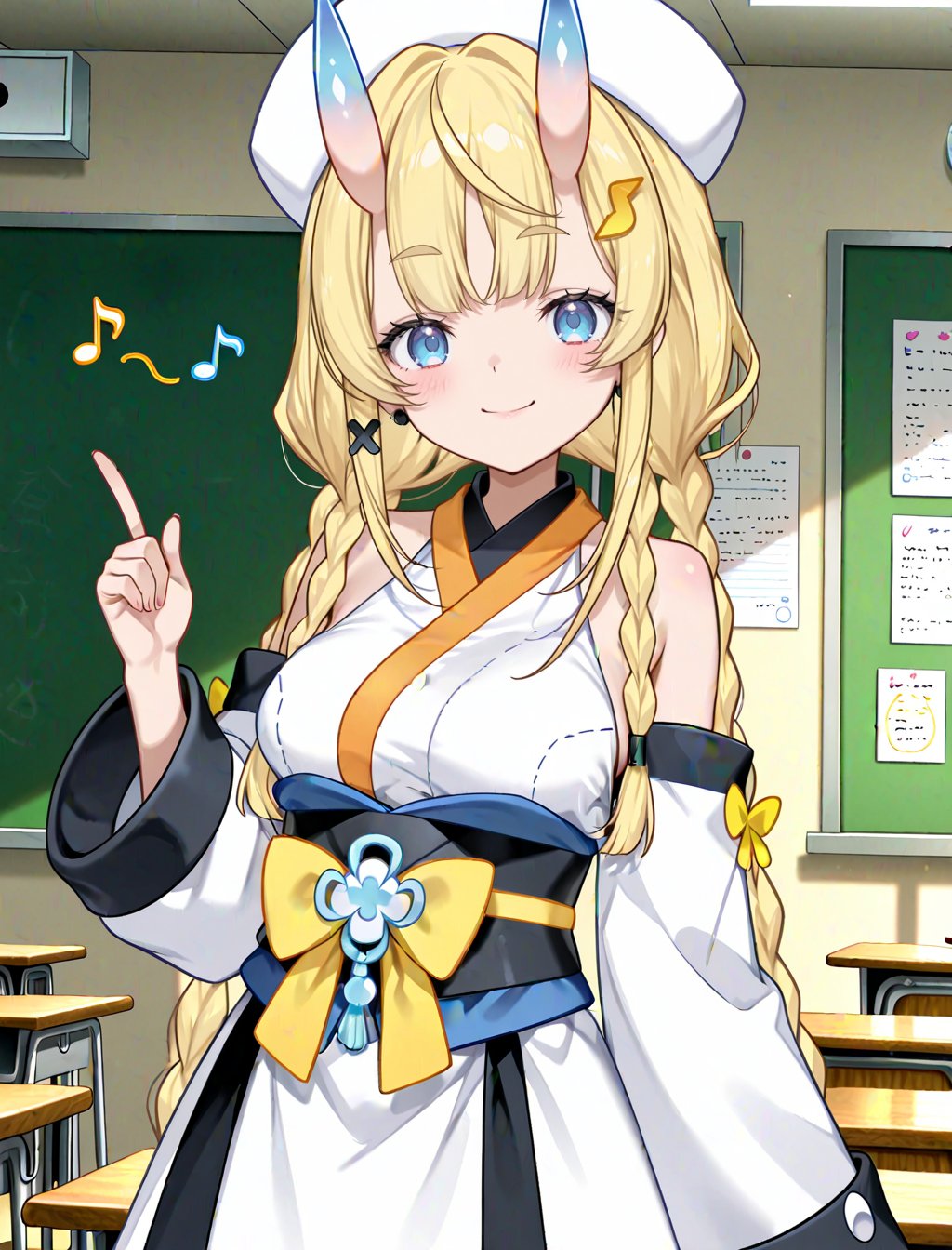 kadou_mikaru,  blonde,  yellow hair ornament by user_864208480699948080 on Tensor.Art