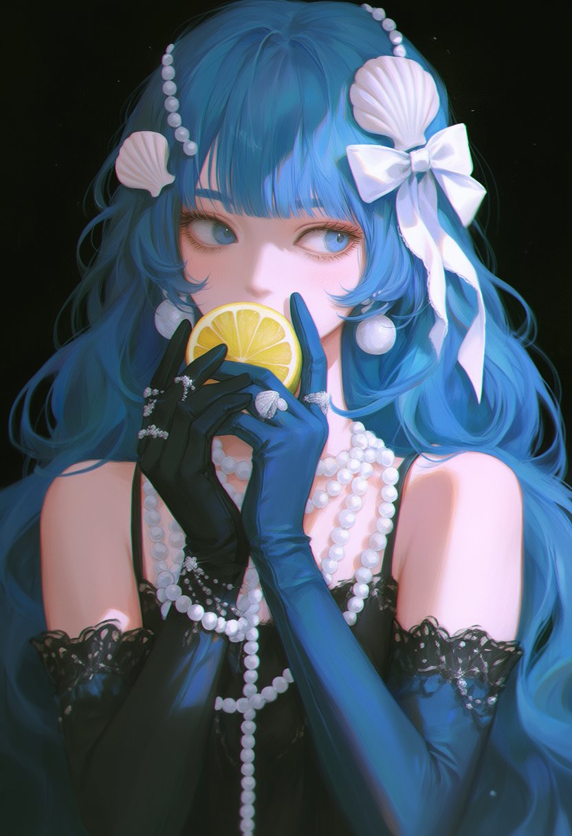 lemon,  pearl \(gemstone\),  1girl by MissFidonyo on Tensor.Art
