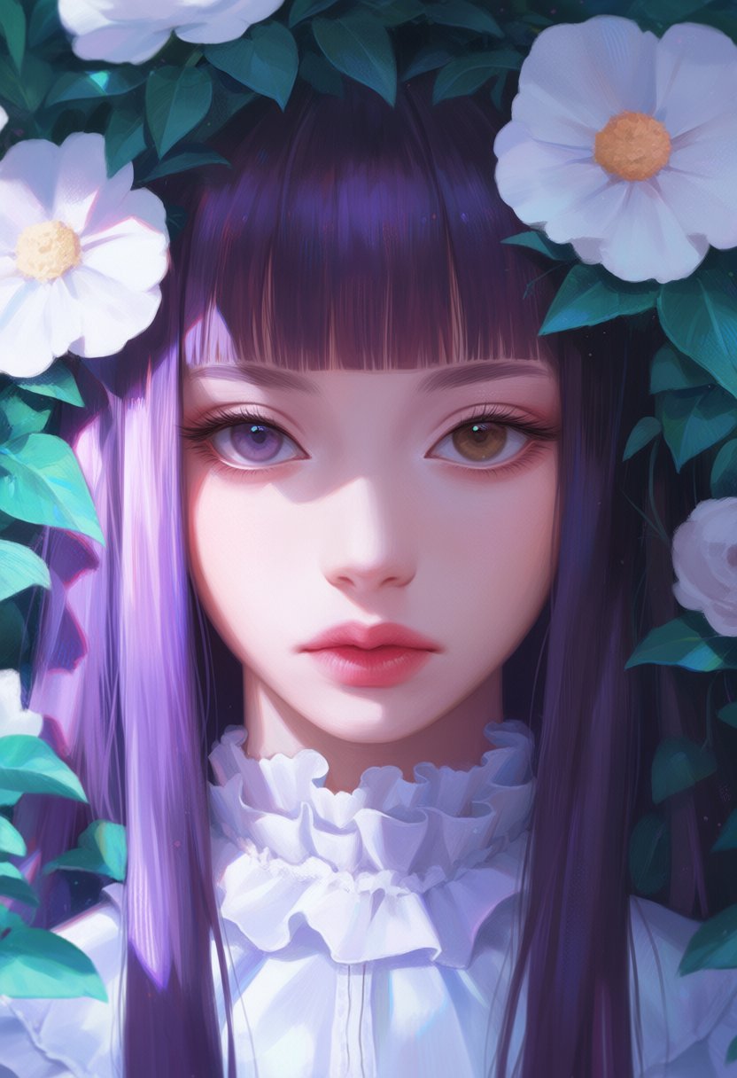 1girl,  solo,  purple hair by MissFidonyo on Tensor.Art