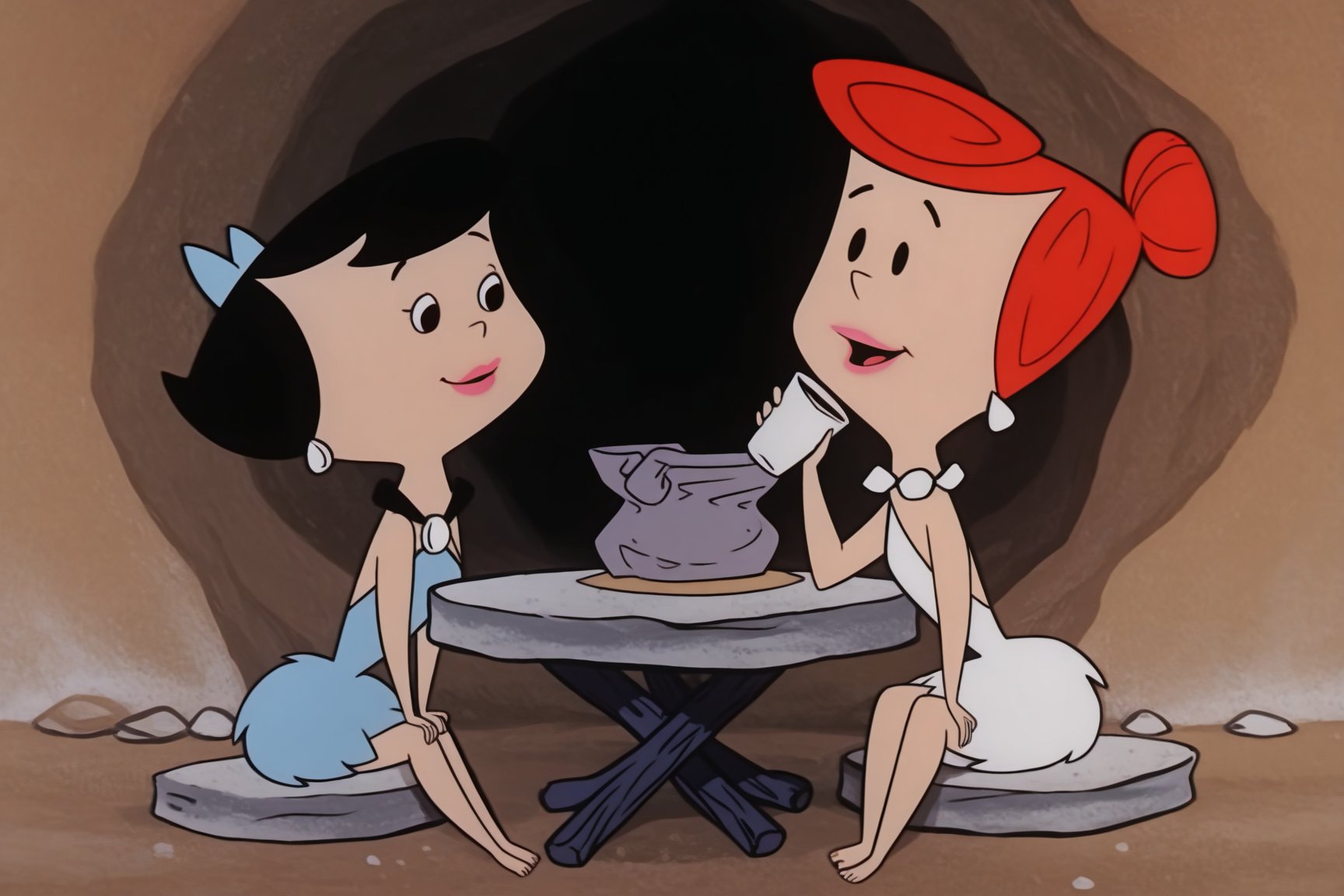 The Flinstones,  Betty Rubble,  Wilma Flintstone by Oliver DR on Tensor.Art