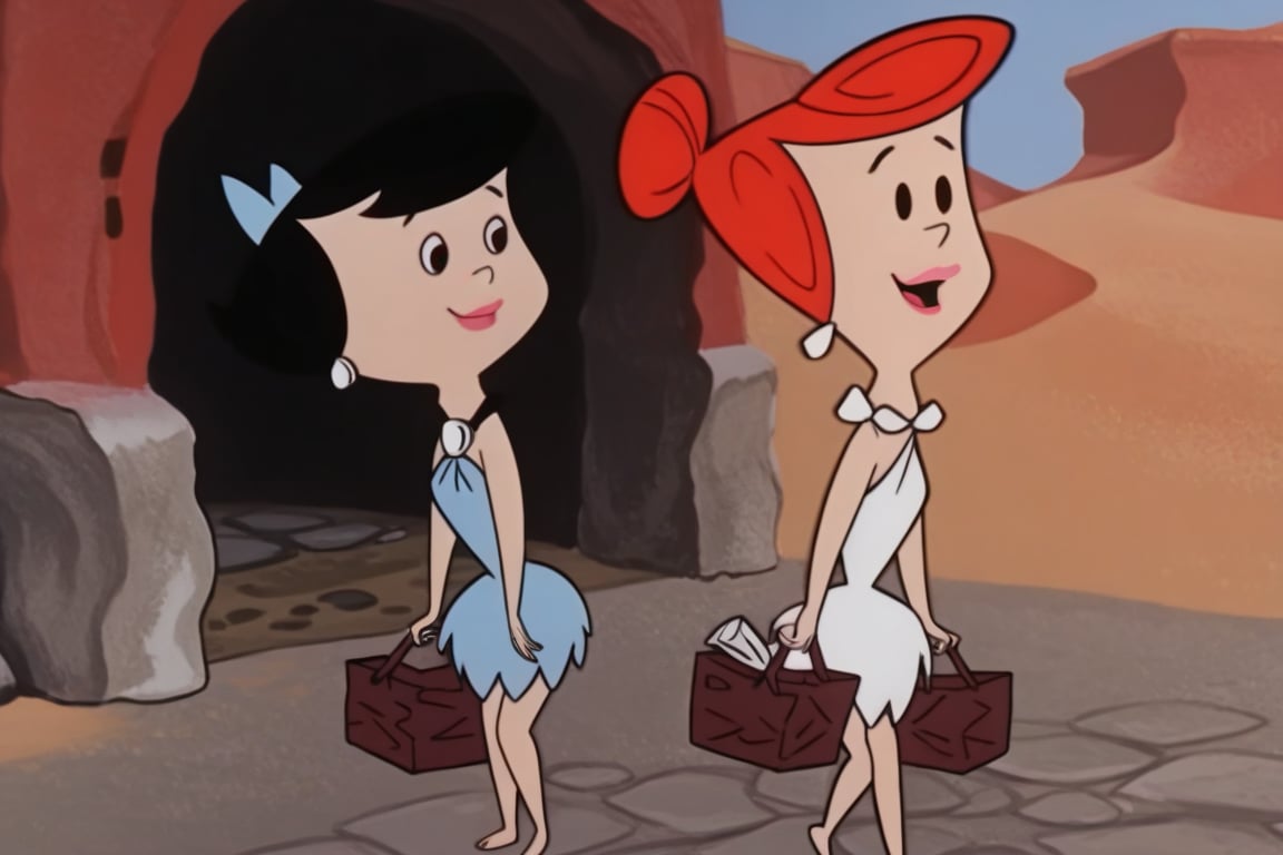 The Flinstones,  Betty Rubble,  Wilma Flintstone by Oliver DR on Tensor.Art
