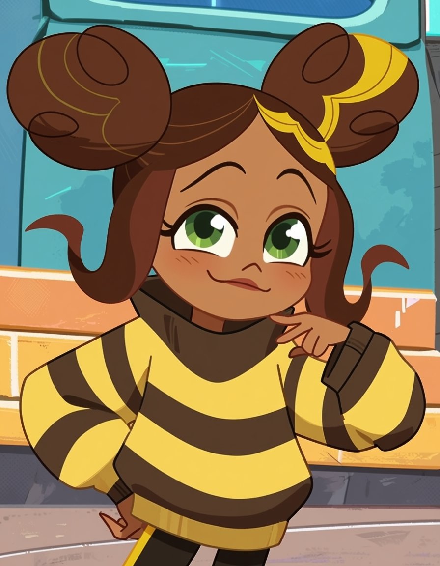 dcshgkaren,  dark-skinned female,  brown hair by elderagent on Tensor.Art