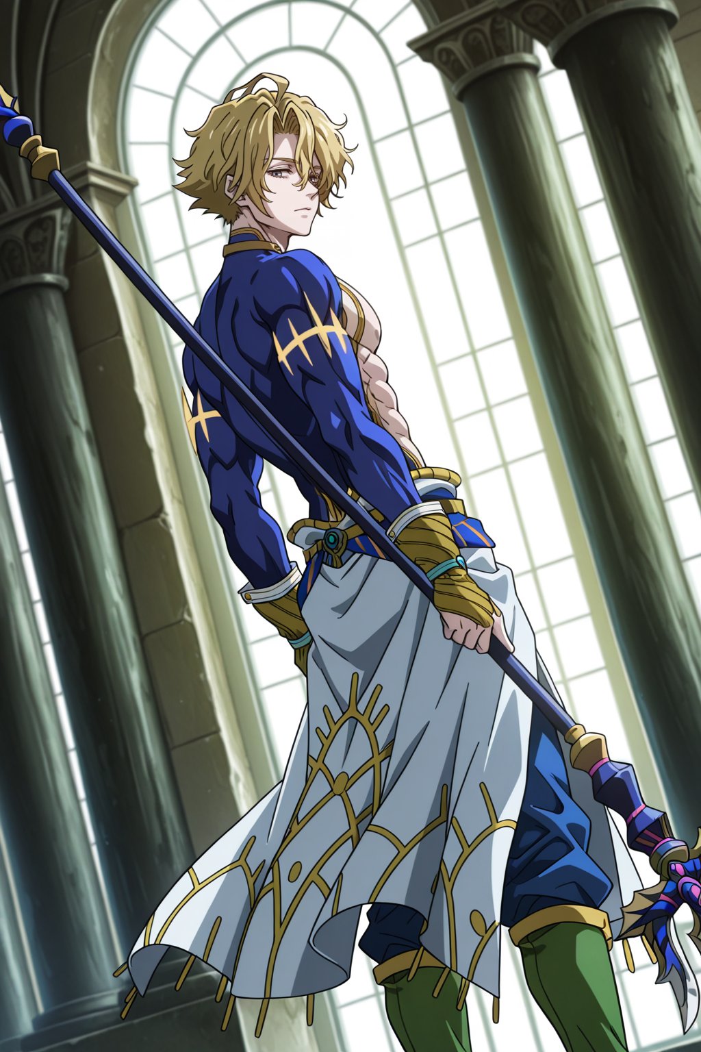 male focus,  1boy,  poseidon \(shuumatsu no valkyrie\) by Lineko on Tensor.Art