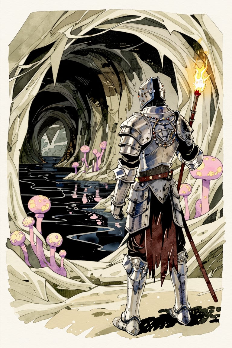 lirseven,  watercolor illustration,  ink and watercolor by Azriaelis on Tensor.Art