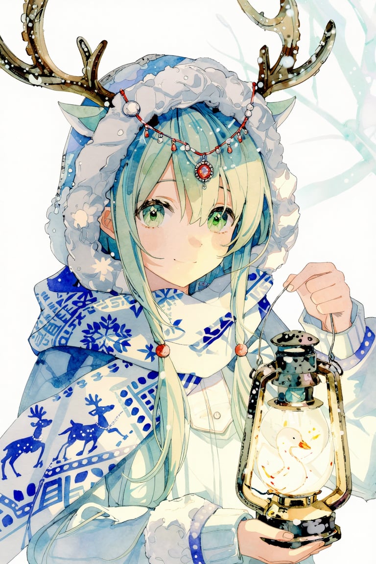 lirseven,  watercolor illustration,  ink and watercolor by Azriaelis on Tensor.Art