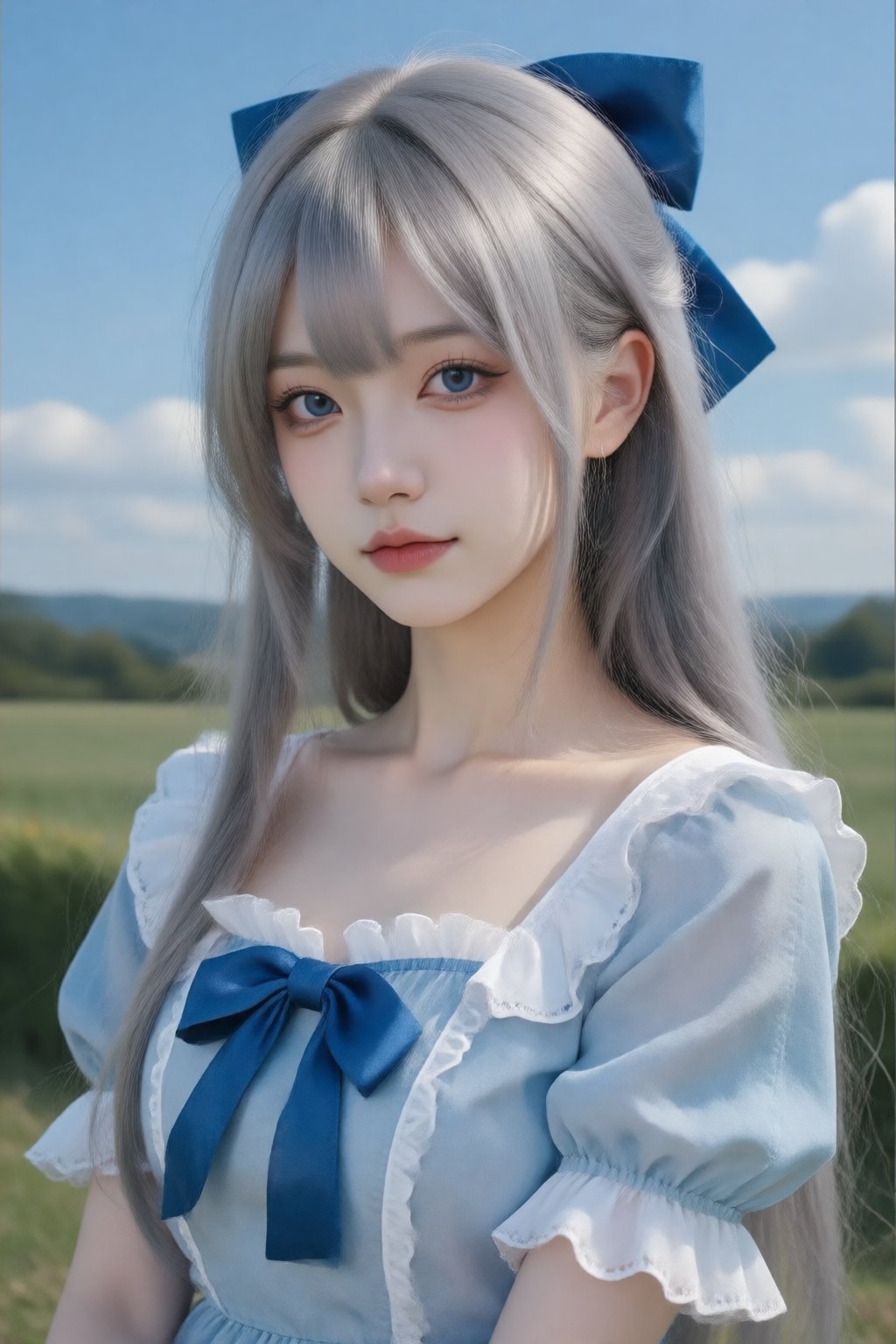 1girl,  solo,  blue eyes by 天TIN on Tensor.Art