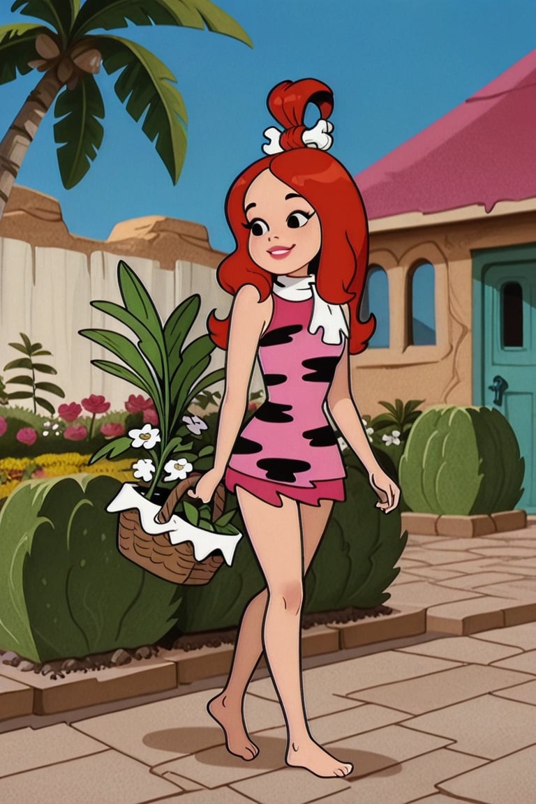 The Flinstones,  Adult Pebbles Flintsone,  1girl by Oliver DR on Tensor.Art