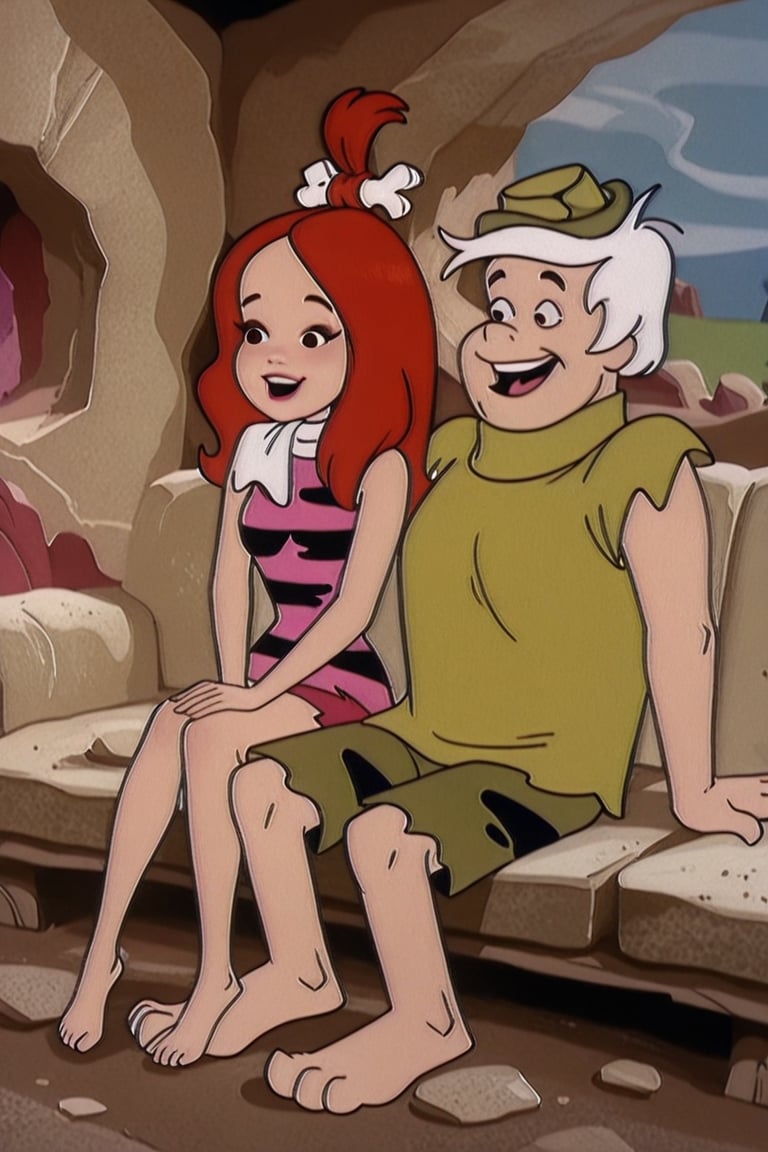 The Flinstones,  Adult Pebbles Flintsone,  Adult Bamm-Bamm Rubble by Oliver DR on Tensor.Art
