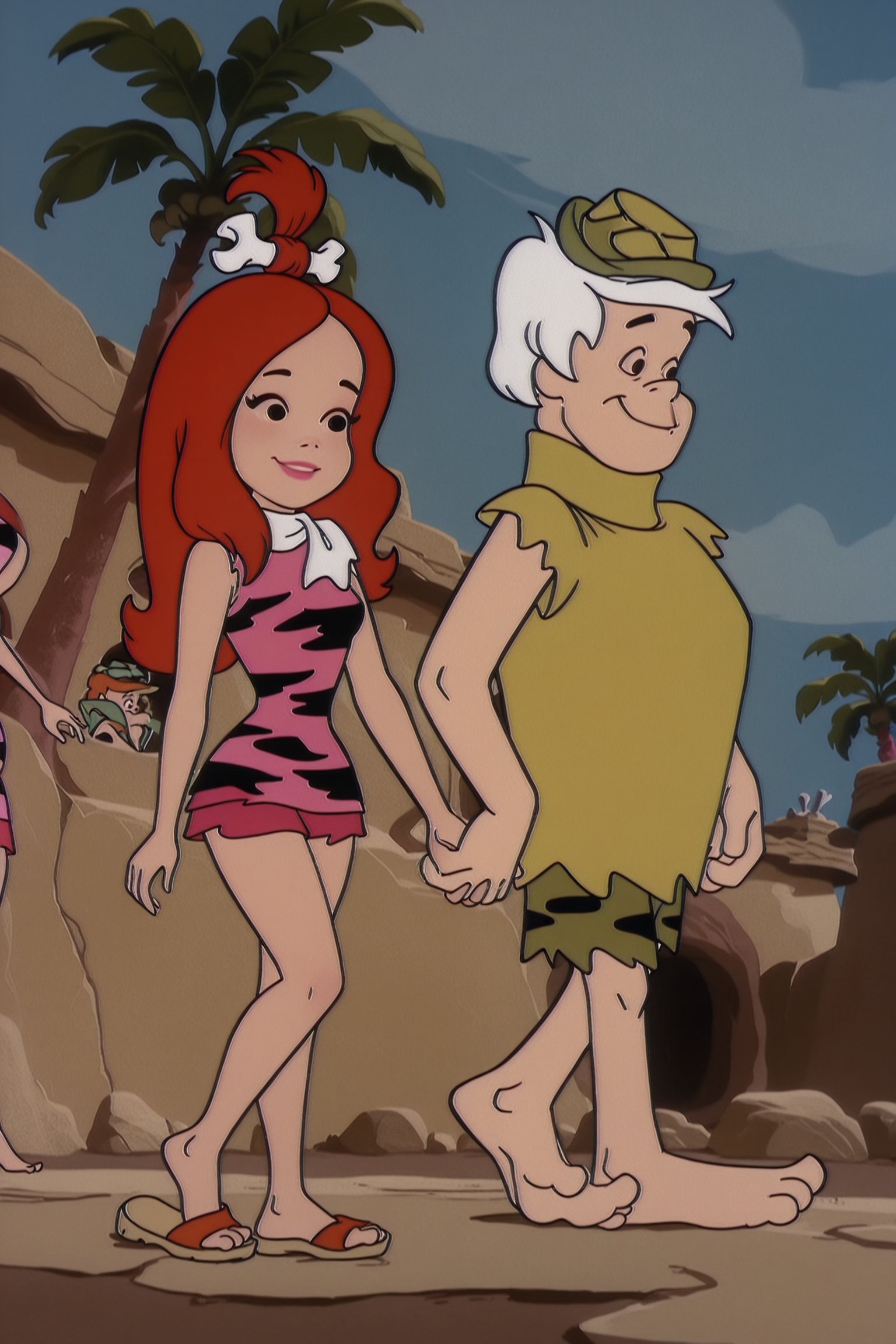 The Flinstones,  Adult Pebbles Flintsone,  Adult Bamm-Bamm Rubble by Oliver DR on Tensor.Art