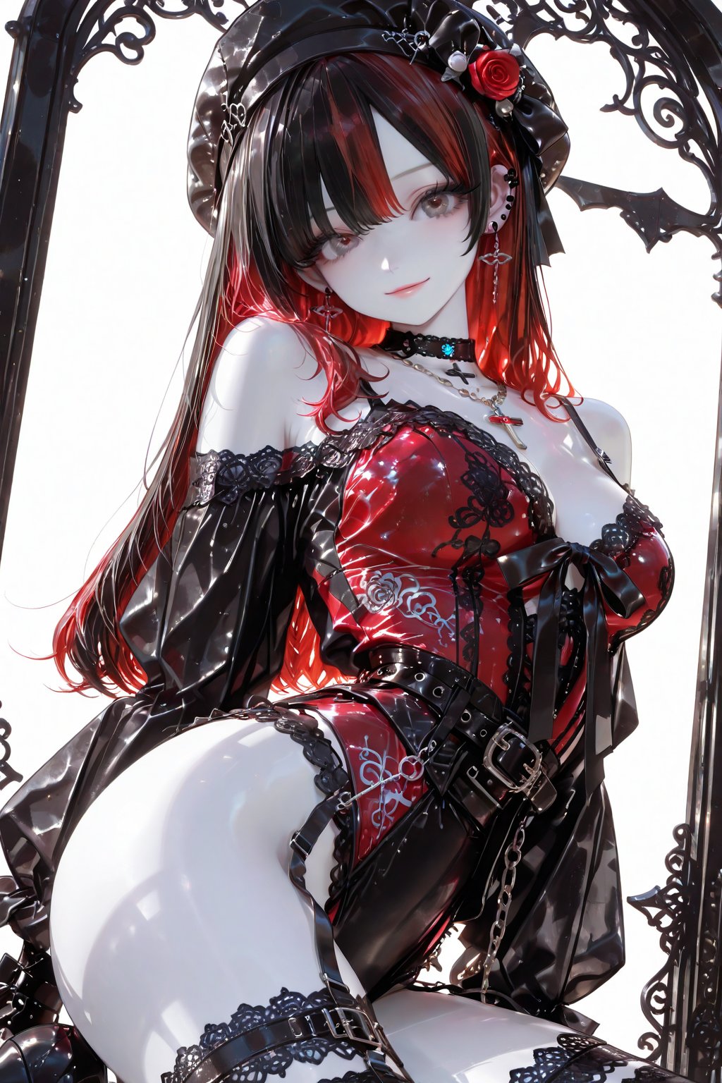 Chest,  gazing at the viewer,  smiling by kagenari  on Tensor.Art